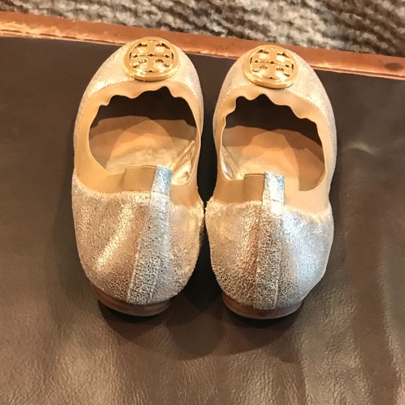 Tory Burch gold metallic flat - Picture 6 of 7